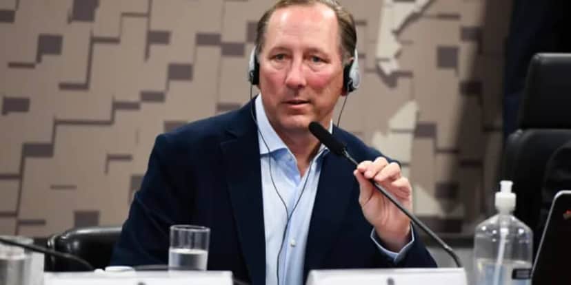 John Textor fez super anúncio (Roque de Sá/Agência Senado ) John Textor fez super anúncio (Roque de Sá/Agência Senado )