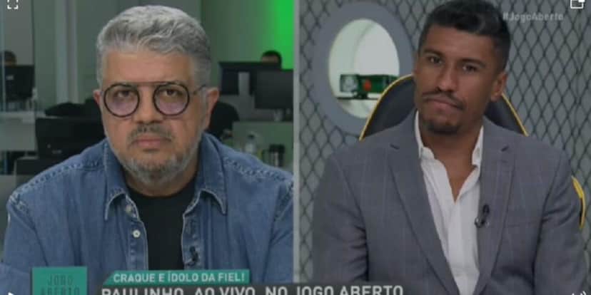 Hverton Guimarães e Paulinho no programa Jogo Aberto - (Foto: Reprodução / Internet) Hverton Guimarães e Paulinho no programa Jogo Aberto - (Foto: Reprodução / Internet)