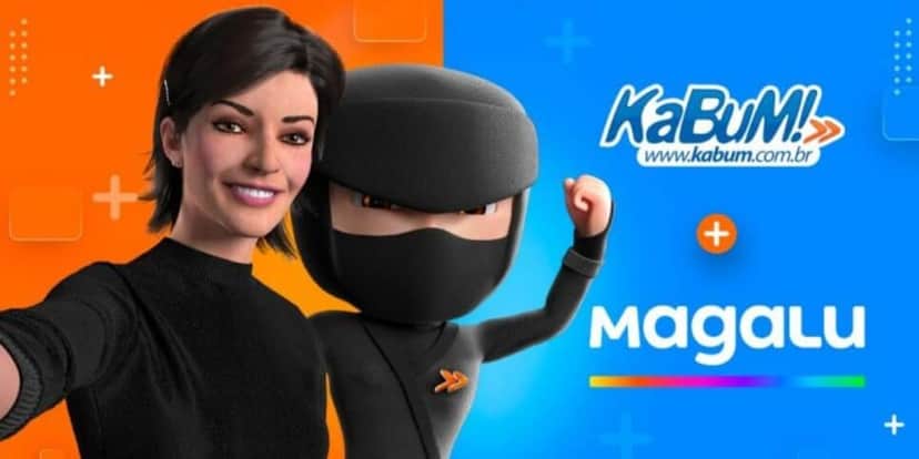 Magalu e KaBuM! uniram forças em 2021 (Reprodução: Internet) Magalu e KaBuM! uniram forças em 2021 (Reprodução: Internet)