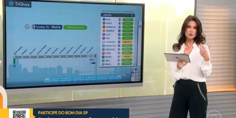 Sabina Simonato trouxe em primeira mão a informação no Bom Dia SP (Reprodução: Globo) Sabina Simonato trouxe em primeira mão a informação no Bom Dia SP (Reprodução: Globo)