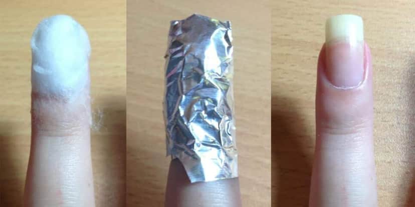 Esse é o passo a passo para retirar o esmalte (Reprodução: Internet) Esse é o passo a passo para retirar o esmalte (Reprodução: Internet)