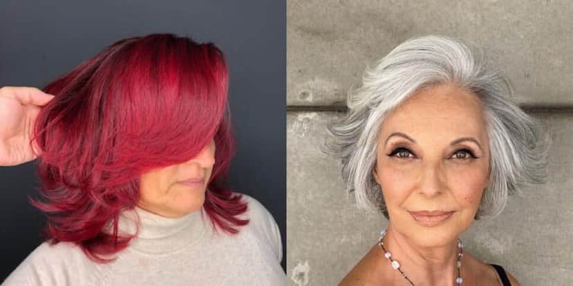 Vermelho cereja e platinado trazem um ar mais jovial (Reprodução: Montagem TV Foco) Vermelho cereja e platinado trazem um ar mais jovial (Reprodução: Montagem TV Foco)