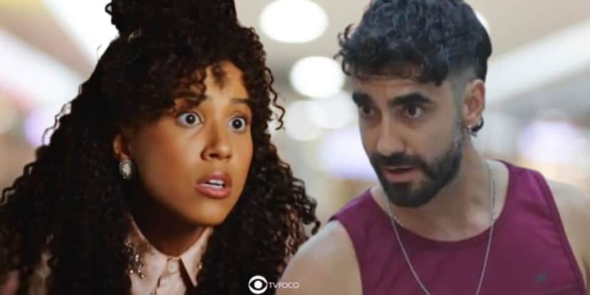 Andrômeda e Chicão em Família é Tudo (Foto: Reprodução / Globo / Montagem TV Foco) Andrômeda e Chicão em Família é Tudo (Foto: Reprodução / Globo / Montagem TV Foco)