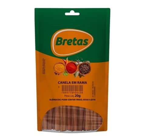 Canela Moída Bretas, produzida pela empresa GSA Gama Sucos e Alimentos (Foto: Reprodução / Google Shopping) Canela Moída Bretas, produzida pela empresa GSA Gama Sucos e Alimentos (Foto: Reprodução / Google Shopping)