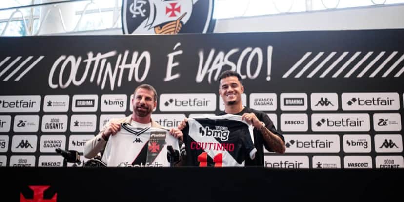 Coutinho em sua apresentação pelo Vasco (Foto: Leandro Amorim) futebol Coutinho em sua apresentação pelo Vasco (Foto: Leandro Amorim) futebol