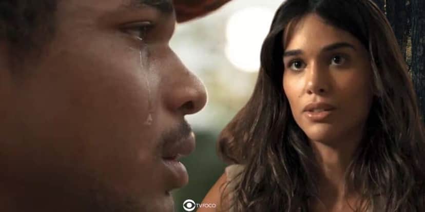 João Pedro e Mariana em Renascer (Foto: Reprodução / Globo / Montagem TV Foco) João Pedro e Mariana em Renascer (Foto: Reprodução / Globo / Montagem TV Foco)