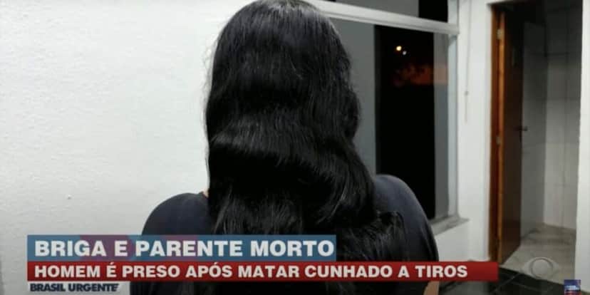 Entrevista com a esposa da vítima ao Brasil Urgente (Reprodução/Band) Entrevista com a esposa da vítima ao Brasil Urgente (Reprodução/Band)