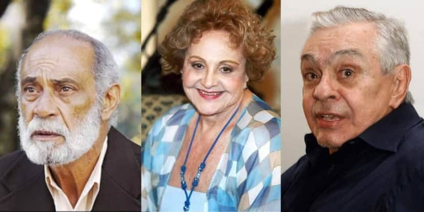Adílson Maghá, Eva Todor e Chico Anysio (Reprodução/Internet) Adílson Maghá, Eva Todor e Chico Anysio (Reprodução/Internet)