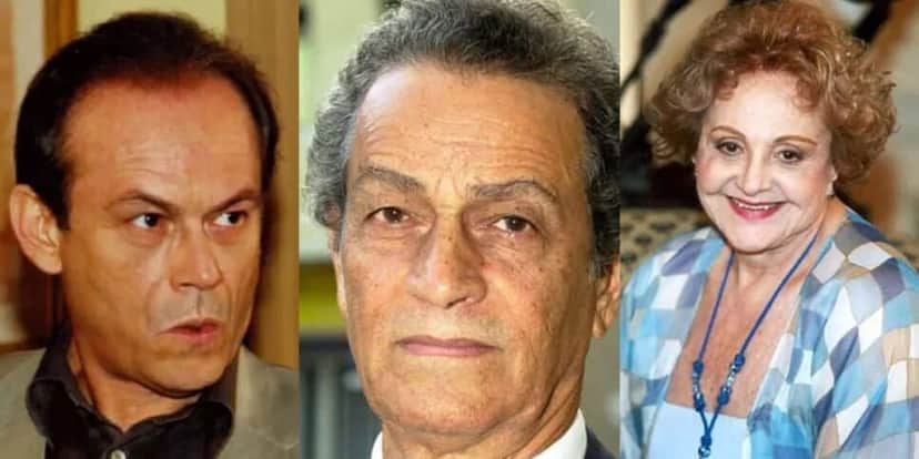 José Wilker, Nelson Xavier e Eva Todor (Reprodução/Montagem/TV História) José Wilker, Nelson Xavier e Eva Todor (Reprodução/Montagem/TV História)