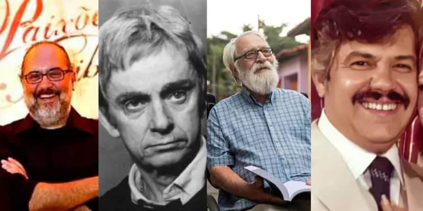 Tácito Rocha, Ivan Cândido, Lafayette Galvão e Célia Biar (Reprodução/Montagem/TV História) Tácito Rocha, Ivan Cândido, Lafayette Galvão e Célia Biar (Reprodução/Montagem/TV História)