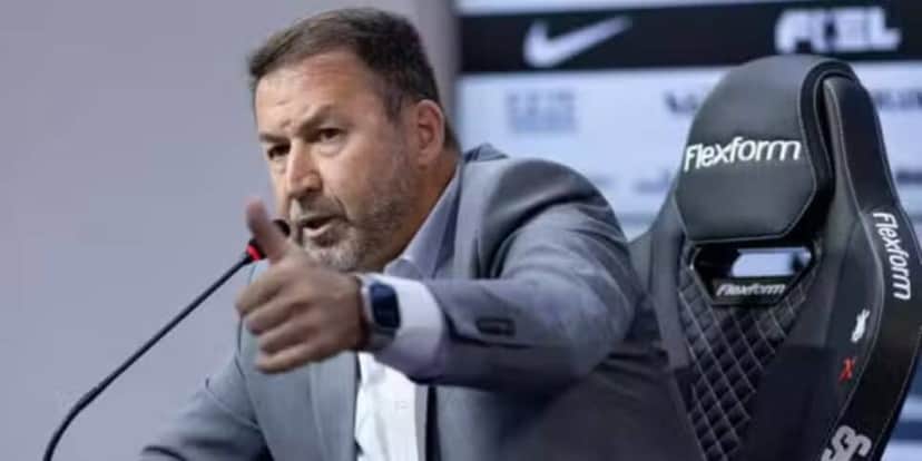 Augusto Melo assumiu a presidência do Corinthians em 2024 (Reprodução: Rodrigo Coca/ Ag. Corinthians) Augusto Melo assumiu a presidência do Corinthians em 2024 (Reprodução: Rodrigo Coca/ Ag. Corinthians)