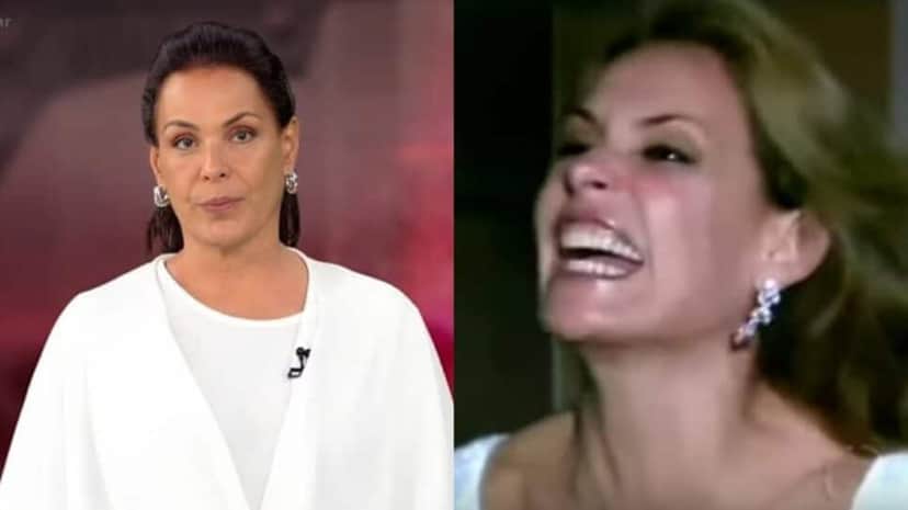 Carolina Ferraz hoje na Record e quando viralizou com a fala "Eu sou rica" (Fotos: Reprodução/ Record TV/ Internet/ Montagem) Carolina Ferraz hoje na Record e quando viralizou com a fala "Eu sou rica" (Fotos: Reprodução/ Record TV/ Internet/ Montagem)