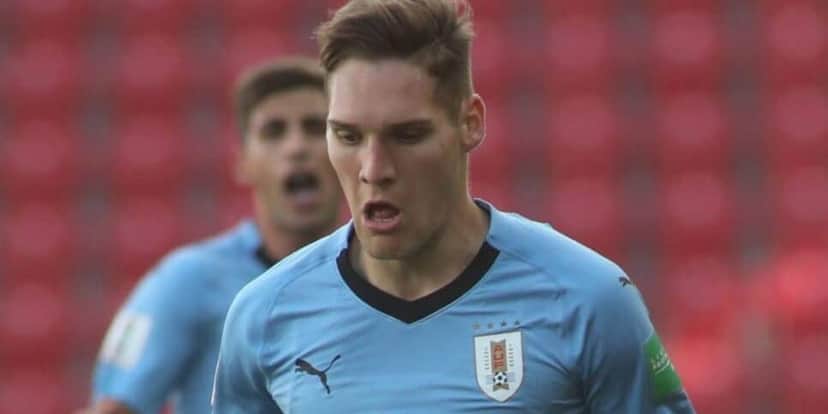 O atacante vê como uma oportunidade de defender a seleção uruguaia (Reprodução: Marian Zubrzycki/imago) O atacante vê como uma oportunidade de defender a seleção uruguaia (Reprodução: Marian Zubrzycki/imago)