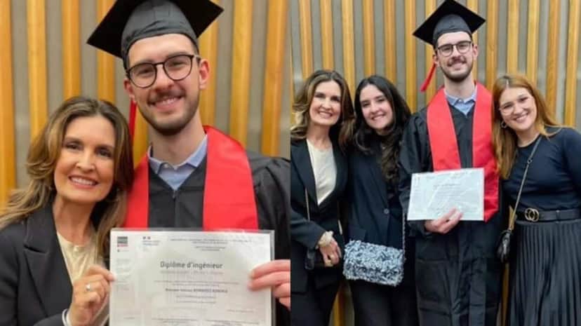 Fátima Bernardes se orgulha na formatura do filho e expõe das redes sociais (Fotos: Reprodução/ Instagram/ Montagem TV Foco) Fátima Bernardes se orgulha na formatura do filho e expõe das redes sociais (Fotos: Reprodução/ Instagram/ Montagem TV Foco)