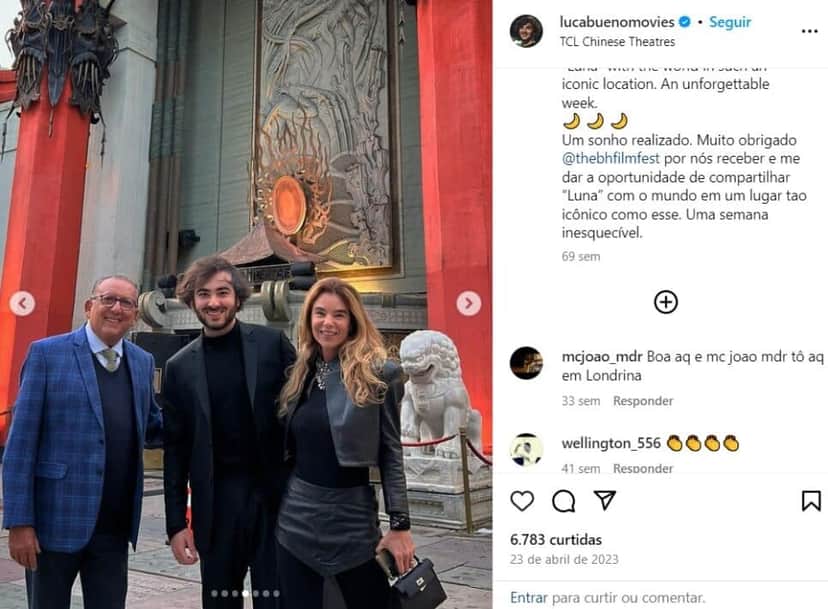 O ex-jornalista esportivo da Globo ao lado de sua mulher e herdeiro (Foto: Reprodução/Instagram) O ex-jornalista esportivo da Globo ao lado de sua mulher e herdeiro (Foto: Reprodução/Instagram)