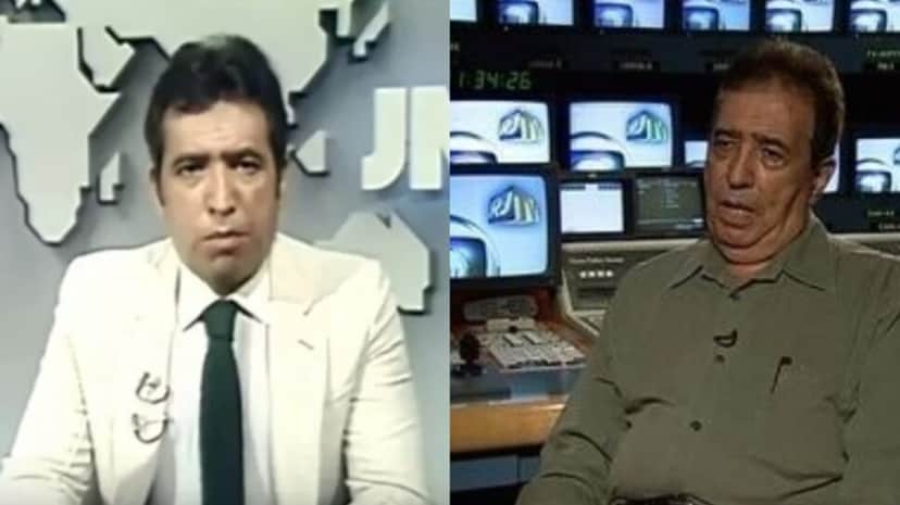 O jornalista dando notícia e por trás das câmeras em entrevista (Foto: Reprodução/ Internet/ YouTube/ Montagem TV Foco) O jornalista dando notícia e por trás das câmeras em entrevista (Foto: Reprodução/ Internet/ YouTube/ Montagem TV Foco)