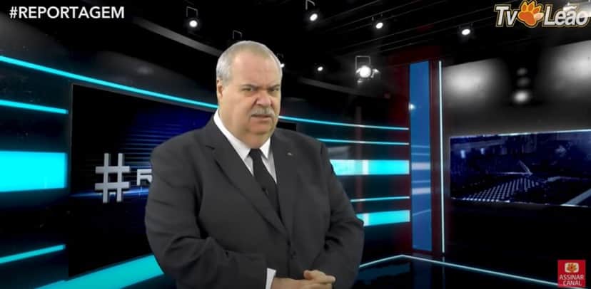 O apresentador em seu canal no Youtube (Foto: Reprodução/Leão TV)