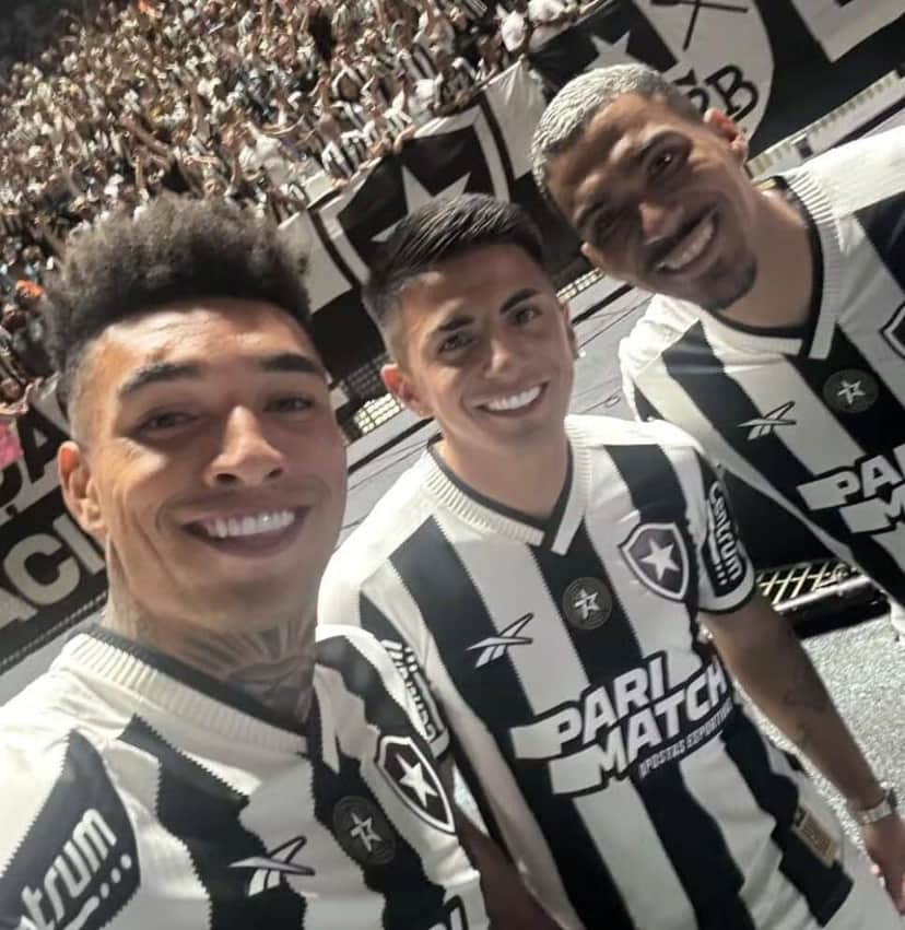 Thiago Almada, Igor Jesus e Allan, reforços do Botafogo (Foto: Divulgação/Botafogo) Thiago Almada, Igor Jesus e Allan, reforços do Botafogo (Foto: Divulgação/Botafogo)