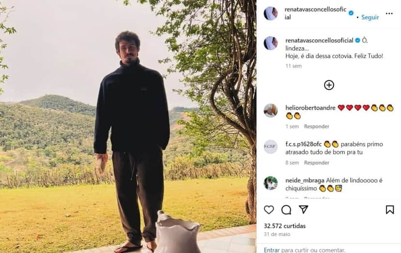 Veja a declaração que Renata fez nas redes sociais para o seu herdeiro (Foto: Reprodução/Instagram) Veja a declaração que Renata fez nas redes sociais para o seu herdeiro (Foto: Reprodução/Instagram)