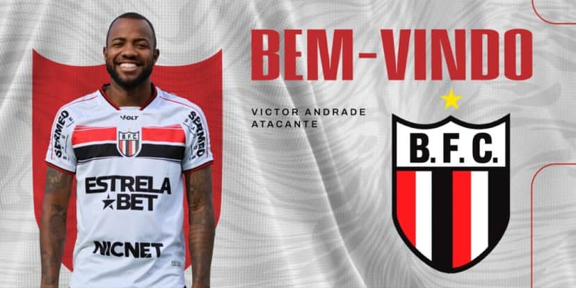 Victor Andrade é o novo reforço do Botafogo-SP - Foto: Internet Victor Andrade é o novo reforço do Botafogo-SP - Foto: Internet