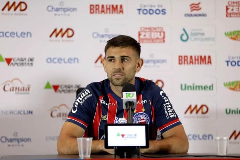 Nicolás Acevedo deve voltar em breve ao Bahia(Foto: Felipe Oliveira / EC Bahia / Divulgação) Nicolás Acevedo deve voltar em breve ao Bahia(Foto: Felipe Oliveira / EC Bahia / Divulgação)