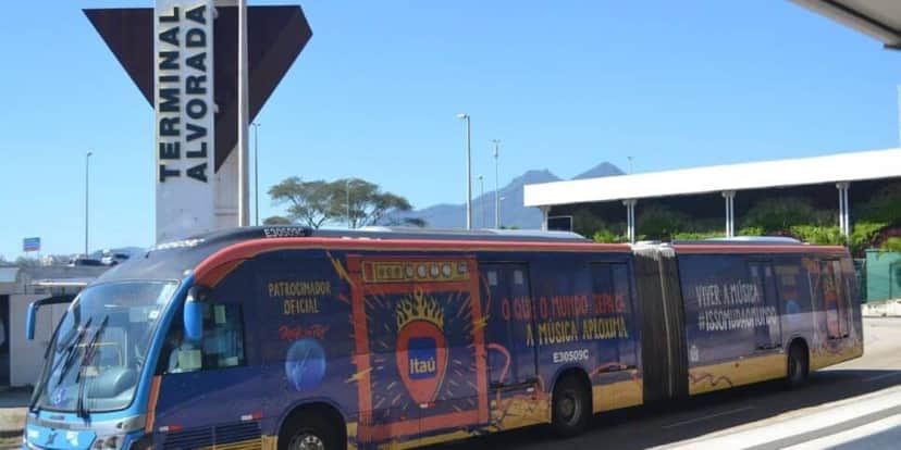 Linha de ônibus do festival (Reprodução/Beat for Beat) Linha de ônibus do festival (Reprodução/Beat for Beat)