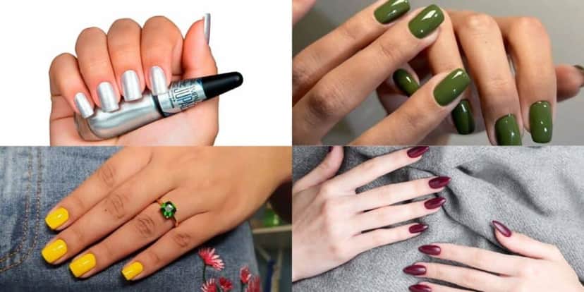 Tons de esmaltes que aumentam a idade das mãos (Reprodução/Montagem/Pinterest) Tons de esmaltes que aumentam a idade das mãos (Reprodução/Montagem/Pinterest)