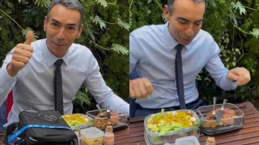 César Tralli revela que leva marmita saudável todo santo dia pra Globo (Fotos: Reprodução/ Instagram/ Montagem TV Foco) César Tralli revela que leva marmita saudável todo santo dia pra Globo (Fotos: Reprodução/ Instagram/ Montagem TV Foco)