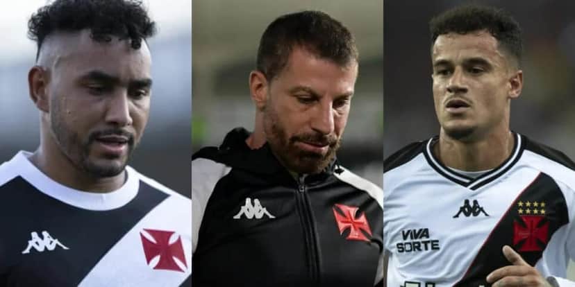 Pedrinho: Vingança de Coutinho e adeus de Payet no Vasco (Foto: Reprodução/Montagem TV Foco) Pedrinho: Vingança de Coutinho e adeus de Payet no Vasco (Foto: Reprodução/Montagem TV Foco)