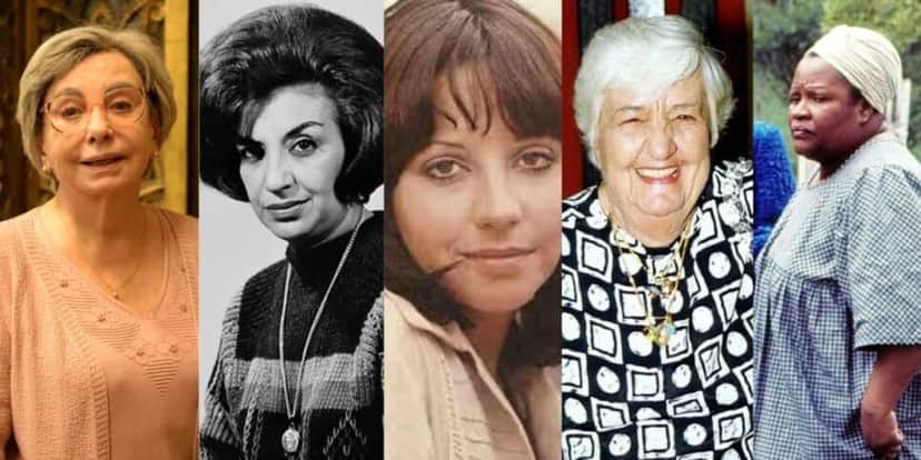Beatriz Segall, Lourdes Mayer, Maria Isabel de Lizandra, Zilka Salaberry e Zeni Pereira (Reprodução/Internet) Beatriz Segall, Lourdes Mayer, Maria Isabel de Lizandra, Zilka Salaberry e Zeni Pereira (Reprodução/Internet)