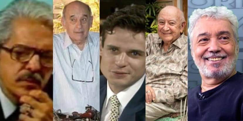 Paulo Porto, Sebastião Vasconcelos, Jairo Lourenço, Sérgio Mamberti e Pedro Paulo Rangel (Reprodução/Internet) Paulo Porto, Sebastião Vasconcelos, Jairo Lourenço, Sérgio Mamberti e Pedro Paulo Rangel (Reprodução/Internet)