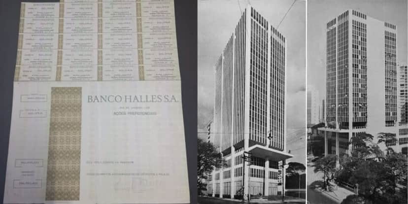 Banco Halles (Reprodução/São Paulo Antiga) Banco Halles (Reprodução/São Paulo Antiga)