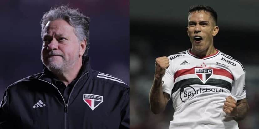 Casares decide sobre adeus de Igor Vinícius e mais um do São Paulo (Reprodução/UOL/Lance!) Casares decide sobre adeus de Igor Vinícius e mais um do São Paulo (Reprodução/UOL/Lance!)