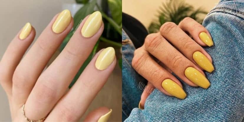 Unhas amarelas (Reprodução/Pinterest) Unhas amarelas (Reprodução/Pinterest)