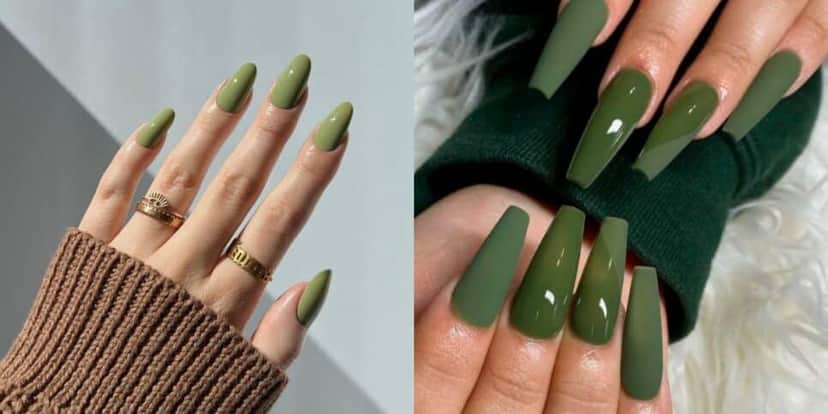 Unhas verdes (Reprodução/Pinterest) Unhas verdes (Reprodução/Pinterest)