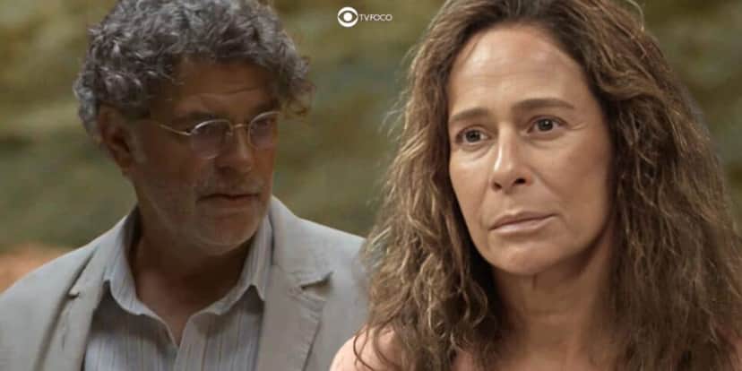 Ariosto e Zefa Leonel em No Rancho Fundo (Foto: Reprodução / Globo / Montagem TV Foco) Ariosto e Zefa Leonel em No Rancho Fundo (Foto: Reprodução / Globo / Montagem TV Foco)