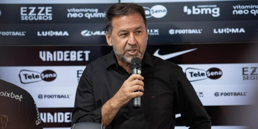 Augusto Melo, presidente de futebol do Corinthians (Foto: Ronaldo Barreto/Thenews2) Augusto Melo, presidente de futebol do Corinthians (Foto: Ronaldo Barreto/Thenews2)