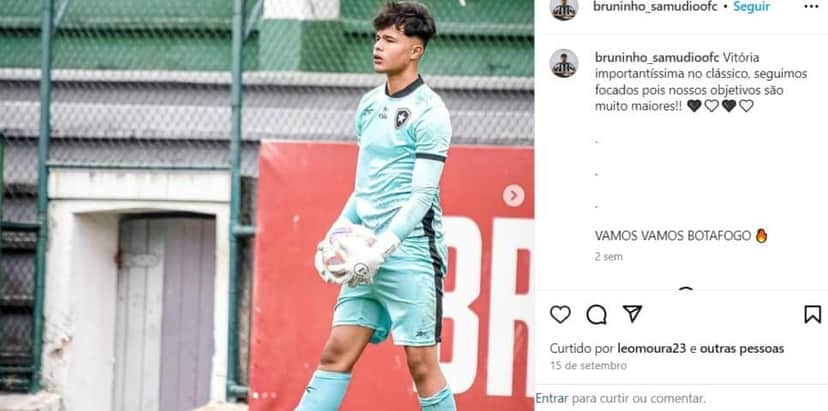 Bruninho é contratado do clube carioca (Foto: Reprodução/Instagram) Bruninho é contratado do clube carioca (Foto: Reprodução/Instagram)