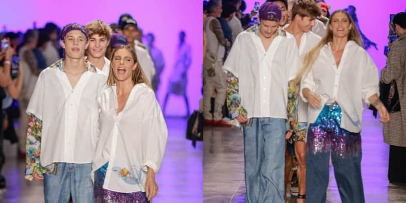 Fernanda Lima ao lado de seus filhos no desfile do último final de semana (Foto: Montagem/Van Campos / AgNews) Fernanda Lima ao lado de seus filhos no desfile do último final de semana (Foto: Montagem/Van Campos / AgNews)