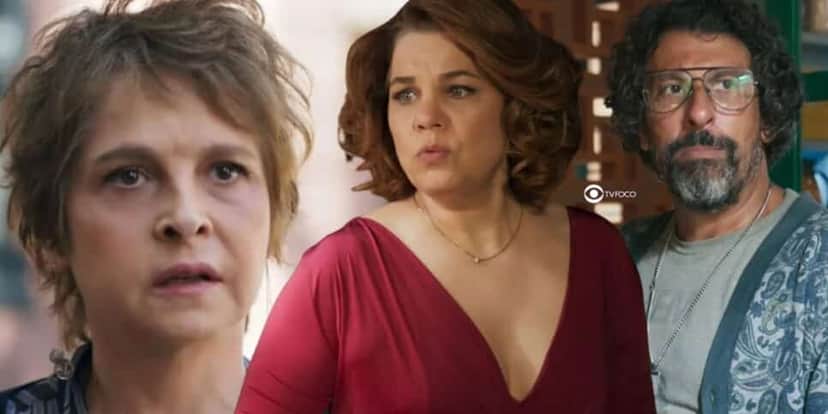 Joyce, Violeta e Osmar em Volta por Cima (Foto: Reprodução / Globo / Montagem TV Foco) Joyce, Violeta e Osmar em Volta por Cima (Foto: Reprodução / Globo / Montagem TV Foco)