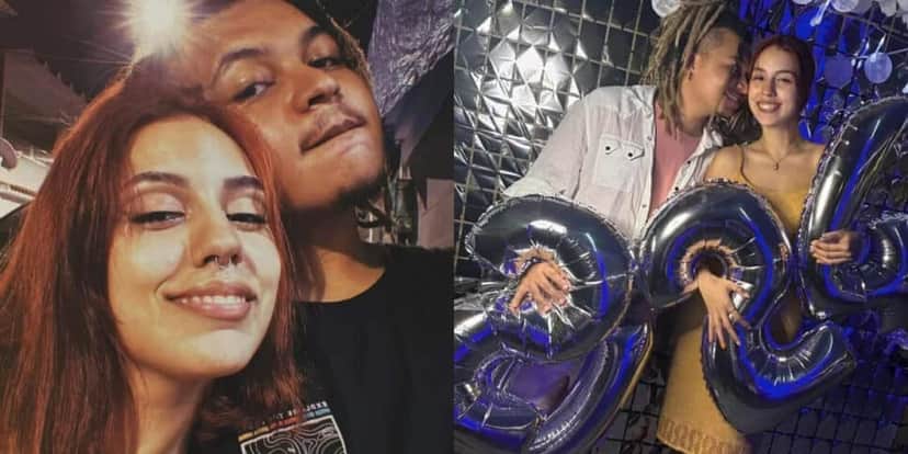 O famoso ex-ator da Globo ao lado de sua namorada (Foto: (Foto: Reprodução/Instagram/Montagem) O famoso ex-ator da Globo ao lado de sua namorada (Foto: (Foto: Reprodução/Instagram/Montagem)