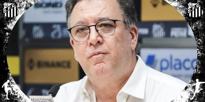 Marcelo Teixeira é presidente de futebol do Santos (Foto: Reprodução / LANCE! / Canva) Marcelo Teixeira é presidente de futebol do Santos (Foto: Reprodução / LANCE! / Canva)
