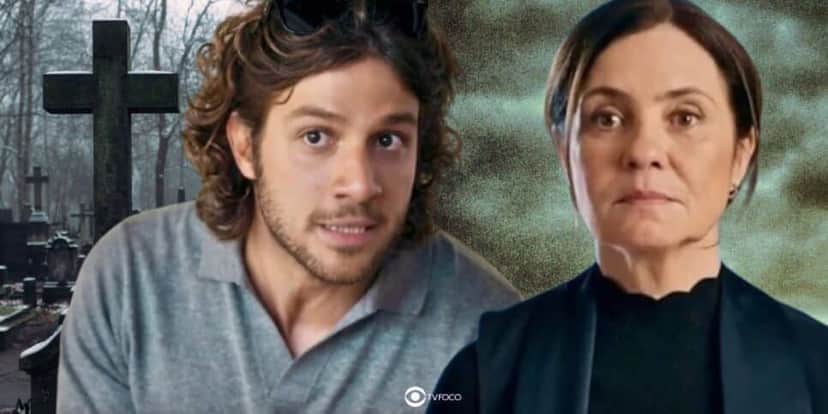 Cemitério, Mavi e Mércia em Mania de Você (Foto: Reprodução / Globo / Montagem TV Foco) Cemitério, Mavi e Mércia em Mania de Você (Foto: Reprodução / Globo / Montagem TV Foco)