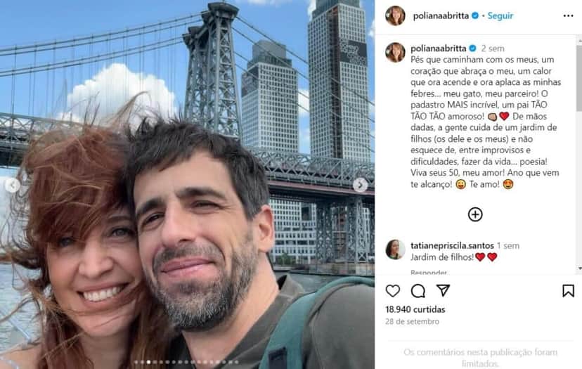 A apresentadora do Fantástico, da Globo, Poliana Abritta ao lado de Chico (Foto: Reprodução/Instagram) A apresentadora do Fantástico, da Globo, Poliana Abritta ao lado de Chico (Foto: Reprodução/Instagram)