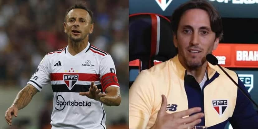 ADEUS a Zubeldía: Rafinha arma saída no São Paulo (Foto: Reprodução/Montagem TV Foco) ADEUS a Zubeldía: Rafinha arma saída no São Paulo (Foto: Reprodução/Montagem TV Foco)