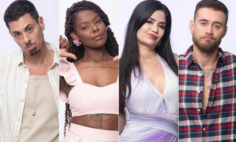 Sacha, Suelen, Vanessa e Yuri se deram mal e estão na quarta roça de A Fazenda 16 (Foto: Reprodução / Record) Sacha, Suelen, Vanessa e Yuri se deram mal e estão na quarta roça de A Fazenda 16 (Foto: Reprodução / Record)