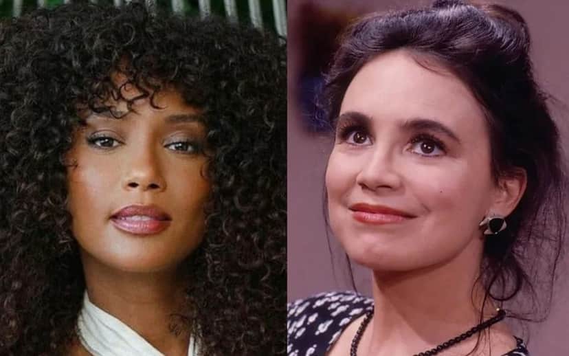 As atrizes Taís Araujo e Regina Duarte: a Raquel do futuro será bem diferente da do passado em Vale Tudo (Foto: Reprodução / Globo) As atrizes Taís Araujo e Regina Duarte: a Raquel do futuro será bem diferente da do passado em Vale Tudo (Foto: Reprodução / Globo)