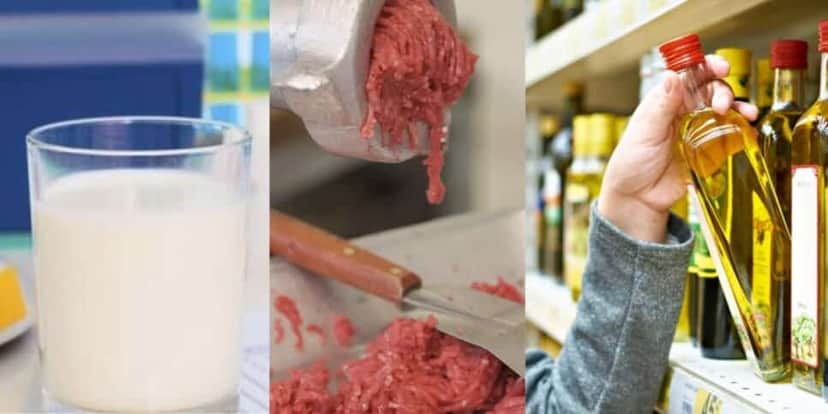 Leite, carne e azeite são os produtos mais adulterados e vítimas de fraudes (Foto Reprodução/Montagem/Tv Foco/Internet) Leite, carne e azeite são os produtos mais adulterados e vítimas de fraudes (Foto Reprodução/Montagem/Tv Foco/Internet)