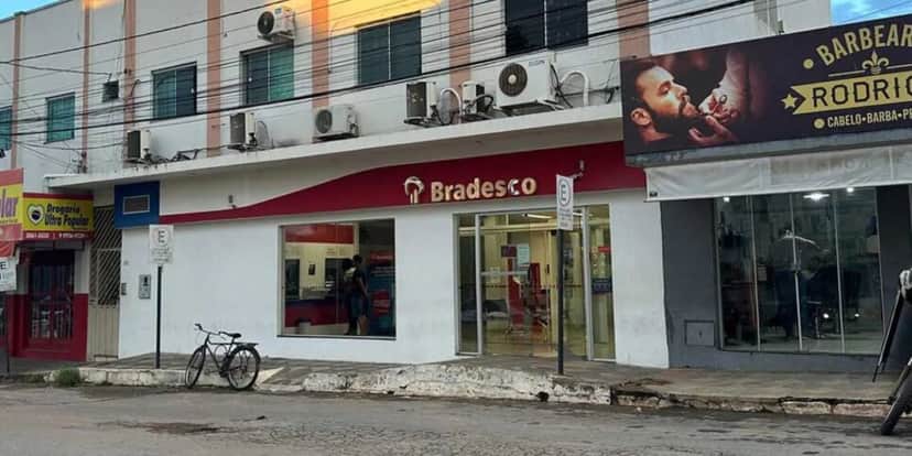 Agência do Bradesco (Foto: JP Agora) Agência do Bradesco (Foto: JP Agora)