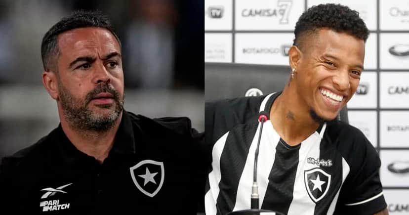 Artur Jorge (Foto: Thiago Ribeiro/AGIF )e Tchê Tchê (Foto: Vítor Silva/Botafogo) Artur Jorge (Foto: Thiago Ribeiro/AGIF )e Tchê Tchê (Foto: Vítor Silva/Botafogo)